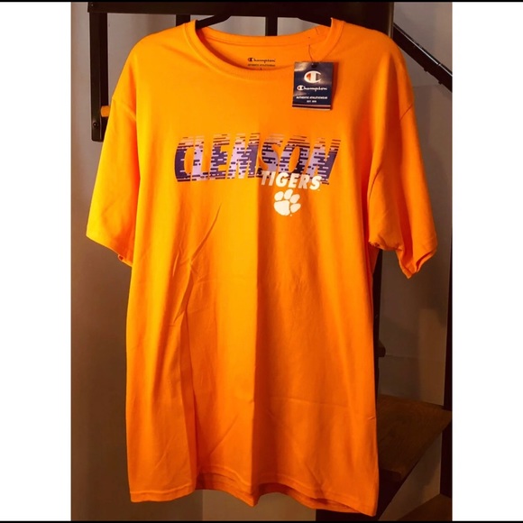 Champion Clemson Tigers Men’s Orange TShirt NWT - Picture 1 of 4